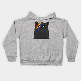 LGBTQ Pride Flag Kitty Kids Hoodie